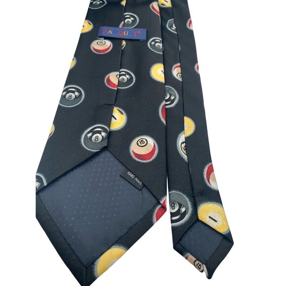 New Parquet 100% Polyester Billards Pool Balls Tie 57.5"L x4"W - Picture 6 of 8